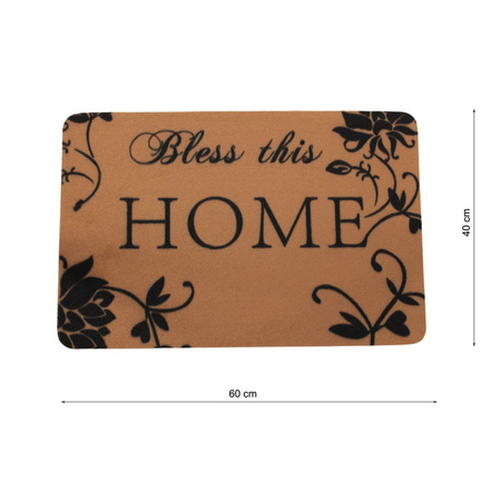 Wycieraczka do butów – mata wejściowa 60×40 cm „Bless this HOME” H24040-4