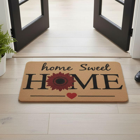 Wycieraczka tekstylna H24040-2 – mata wejściowa 60×40 cm „Kwiaty”