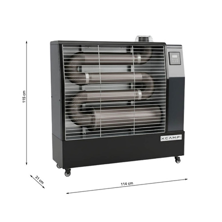 Nagrzewnica olejowa HILE NDH-20W 20 kW – przemysłowy ogrzewacz z termostatem i zbiornikiem 50 L