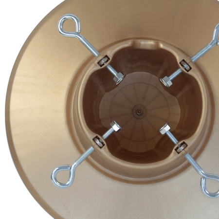 Stojak na choinkę H5110GO – złoty stojak z pojemnikiem na wodę, dla drzewek do 2,1 m