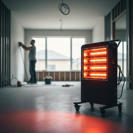 Ogrzewacz elektryczny na podczerwień do warsztatu, hali NIH09 240V/3000W 91m