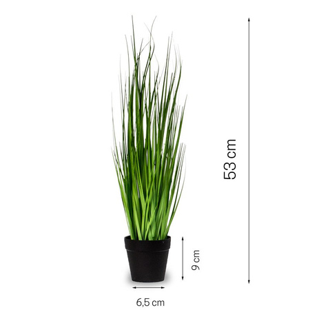 Sztuczna trawa roślina w doniczce do salonu Grass 53 cm II TR-GRS-053-II