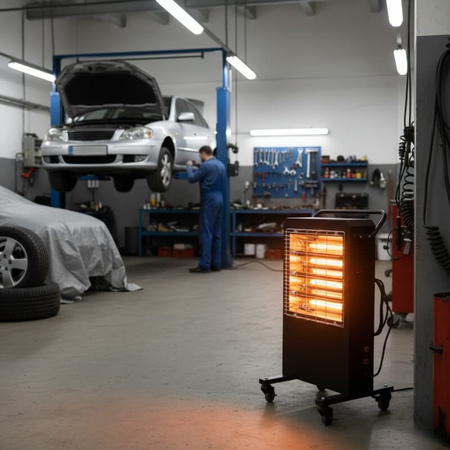 Ogrzewacz elektryczny na podczerwień do warsztatu, hali NIH09 240V/3000W 91m