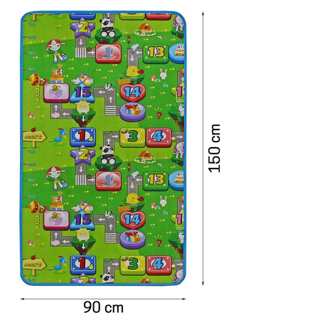 Mata edukacyjna prostokątna do pokoju dzieci morze 90 cm x 150 cm - gr. 1 cm M-31-09