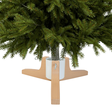Stojak na choinkę H5108W – metalowy biały stojak z pojemnikiem na wodę do 2,2 m