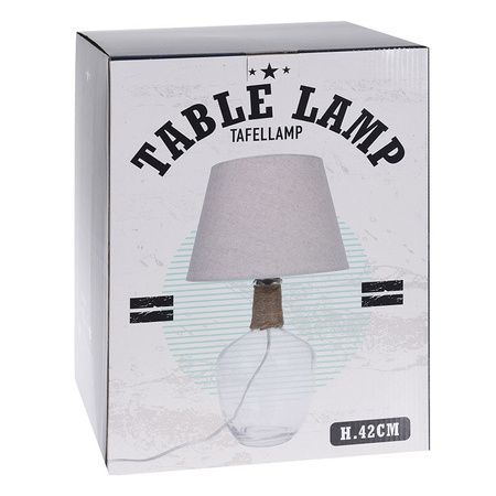 Przezroczysta lampa retro szklana do sypialni salonu z abażurem - NB3600000