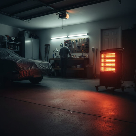 Ogrzewacz elektryczny na podczerwień do warsztatu, hali NIH09 240V/3000W 91m