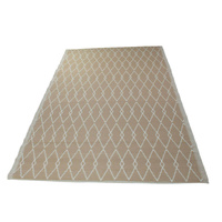 Dywan zewnętrzny na balkon, taras i do kuchni 160x220 cm – beżowy boho z rombami, wodoodporny ES-11B