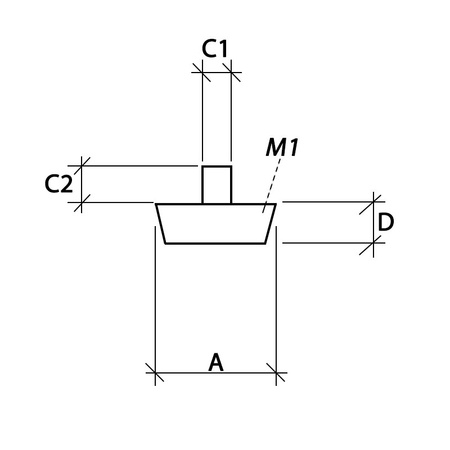 Stopka do krzesła HILE STOPKA11 – miękka nasadka meblowa czarna 11–13 mm