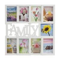 Ramka do zdjęć FAMILY multiramka do powieszenia na 9 zdjęć foto biała UC70416