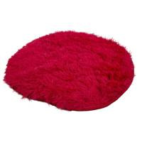 Pluszowa nakładka na krzesło futrzak poduszka włochata czerwona UC62906