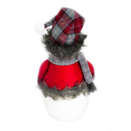 Bałwan z czapeczką i szalikiem, ozdobna figurka świąteczna dekoracja zimowa - UC82343