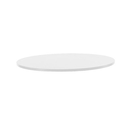 Blat do stołu okrągły do salonu średnica: 80 cm, grubość: 1,8 cm - biały S301