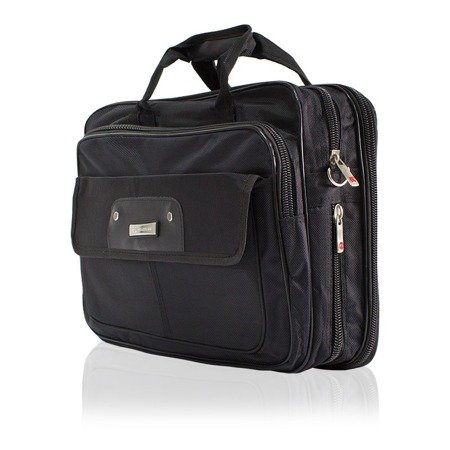 Czarna torba na laptopa biznesowa ze wzmocnioną przegrodą 16' UC824006