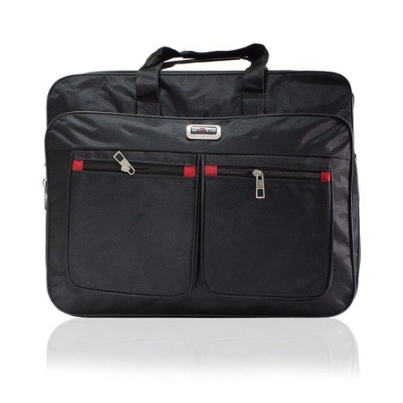 Elegancka torba na laptopa biznesowa czarna z przegródkami 17' UC824003