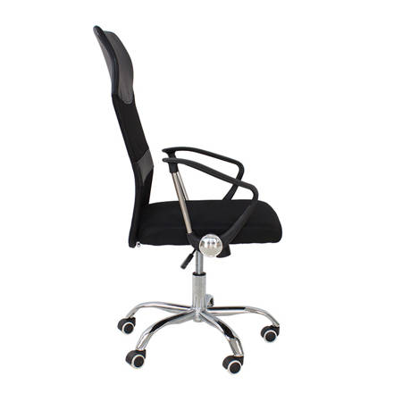 Fotel biurowy krzesło obrotowe, regulowane L526 czarny 