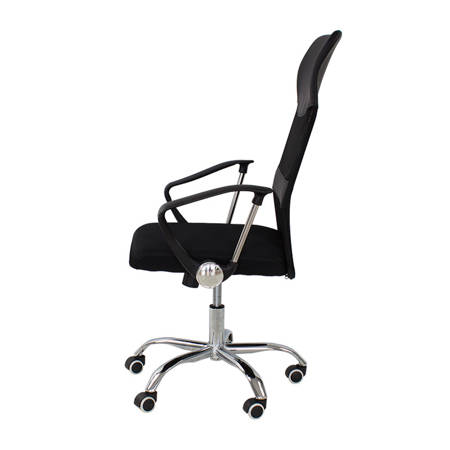 Fotel biurowy krzesło obrotowe, regulowane L526 czarny 