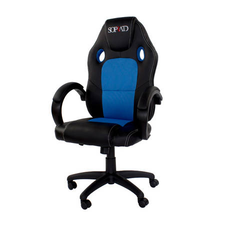 Fotel gamingowy, biurowy, obrotowy do biurka L700 Czarno/Niebieski