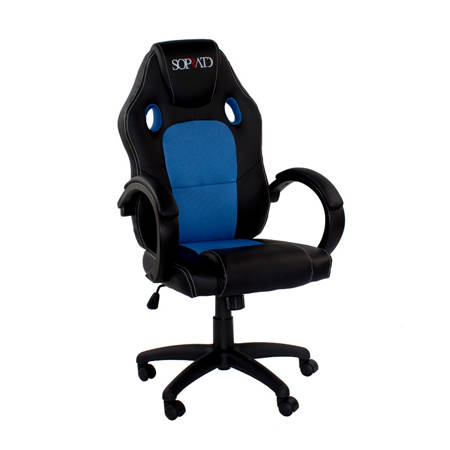 Fotel gamingowy, biurowy, obrotowy do biurka L700 Czarno/Niebieski