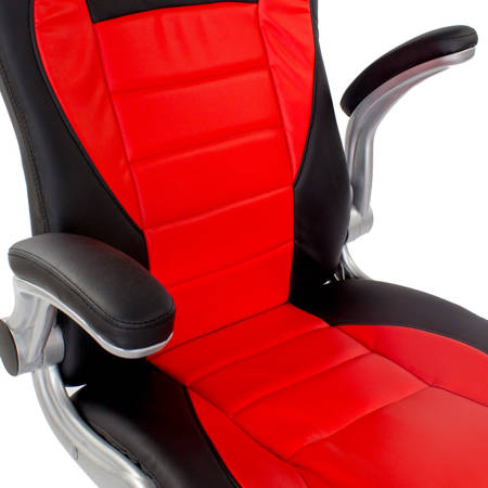 Fotel gamingowy, biurowy, obrotowy do biurka L701 Czarno/Czerwony