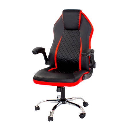 Fotel gamingowy, biurowy, obrotowy do biurka L702 Czarno/Czerwony