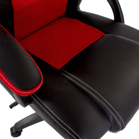 Fotel gamingowy, biurowy, obrotowy do biurka L703 Czarno/Czerwony