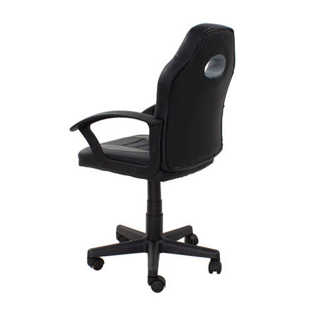 Fotel gamingowy do biurka dziecięcy, młodzieżowy, krzesło biurowe L112 Czarno/Szare