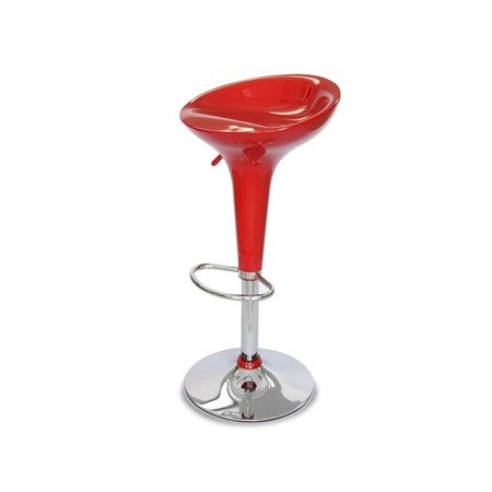 Hoker barowy krzesło obrotowe do kuchni baru kuchenny regulowany czerwony 700R
