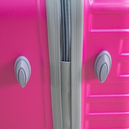 Komplet walizek podróżnych ABS komplet różowe 20/24/28 UC03003-01 + waga gratis UC03008-01