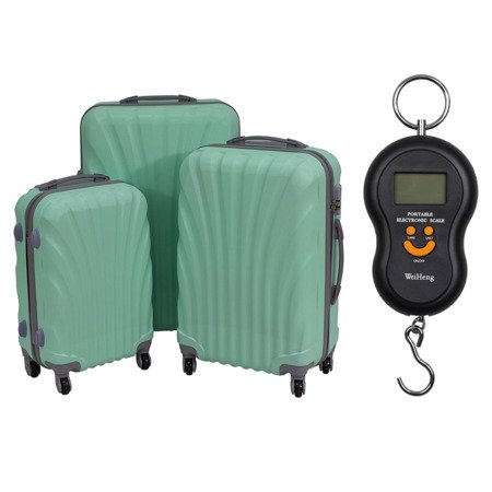 Komplet walizek podróżnych do samolotu wizzair LOT 20/24/28 UC03004-01 + waga bagażowa gratis UC03008-01