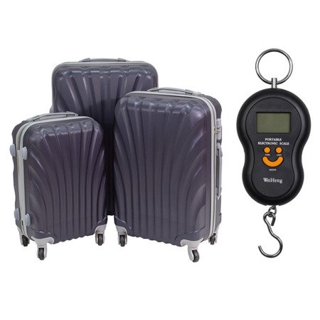 Komplet walizek podróżnych na kółkach 20/24/28 UC03004-02 + waga bagażowa gratis UC03008-01