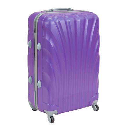 Komplet walizek podróżnych na kółkach 3 sztuki wytrzymałe ABS 20/24/28 UC03004-06 fioletowe