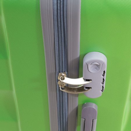 Komplet walizek podróżnych na kółkach wytrzymałe z rączką ABS 20/24/28 UC03004-15 zielone