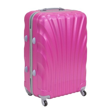 Komplet walizek podróżnych na kółkach z wyciąganą rączką ABS 20/24/28 UC03004-11 różowe