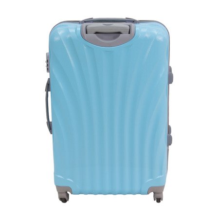 Komplet walizek podróżnych z wyciąganą rączką na kółkach ABS 20/24/28 UC03004-13 niebieskie