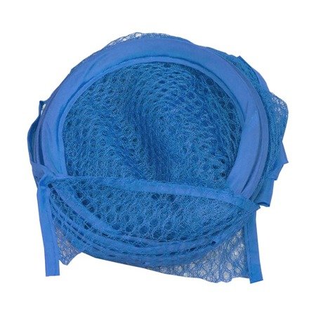 Kosz tekstylny z siatki z rączkami do przechowywania zabawek poliester niebieski M-23-01