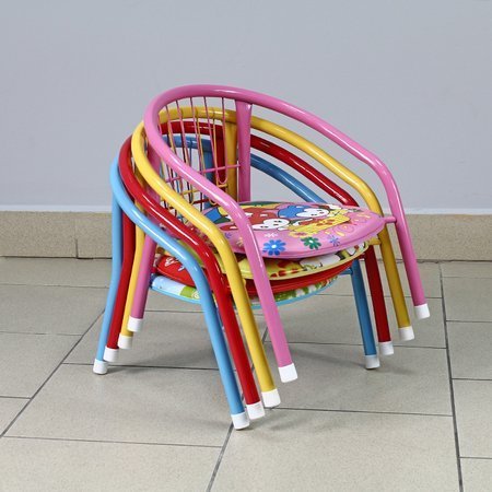Krzesełko dla dziecka kolorowe krzesło dziecięce dźwiękowe czerwone UC82303R-1