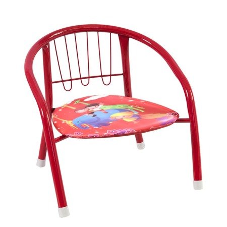 Krzesełko dla dziecka kolorowe krzesło dziecięce dźwiękowe czerwone UC82303R-2