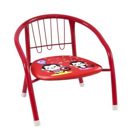 Krzesełko dla dziecka kolorowe krzesło dziecięce dźwiękowe czerwone UC82303R-2