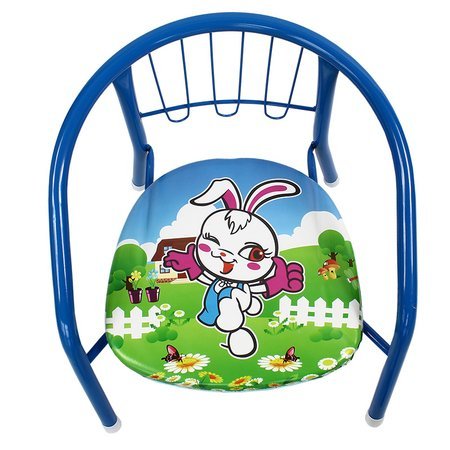 Krzesełko dla dziecka kolorowe krzesło dziecięce dźwiękowe niebieskie UC82303B-1