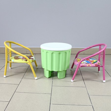 Krzesełko dla dziecka, kolorowe krzesło dziecięce dźwiękowe różowe UC82303P