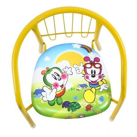 Krzesełko dla dziecka kolorowe krzesło dziecięce dźwiękowe żółte UC82303Y-2