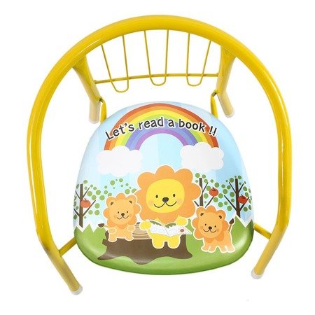 Krzesełko dla dziecka kolorowe krzesło dziecięce dźwiękowe żółte UC82303Y-2
