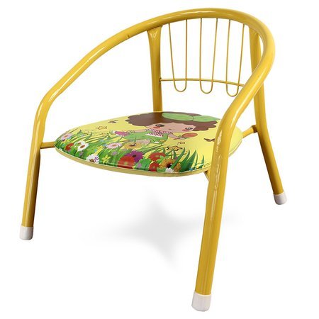 Krzesełko dla dziecka kolorowe krzesło dziecięce dźwiękowe żółte UC82303Y-3