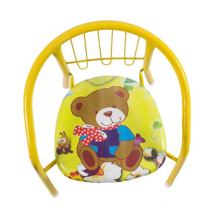 Krzesełko dla dziecka, kolorowe krzesło dziecięce dźwiękowe żółte - UC82312