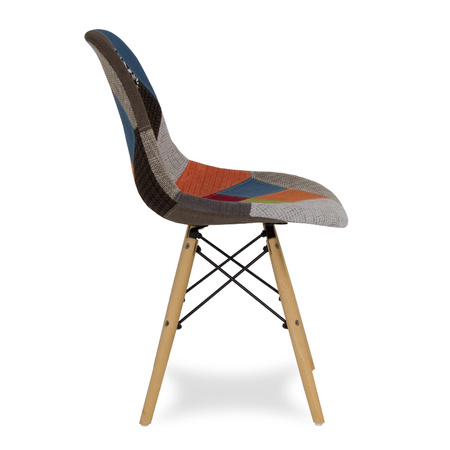 Krzesło Enzo patchwork na drewnianych nogach 222 WF YA-14