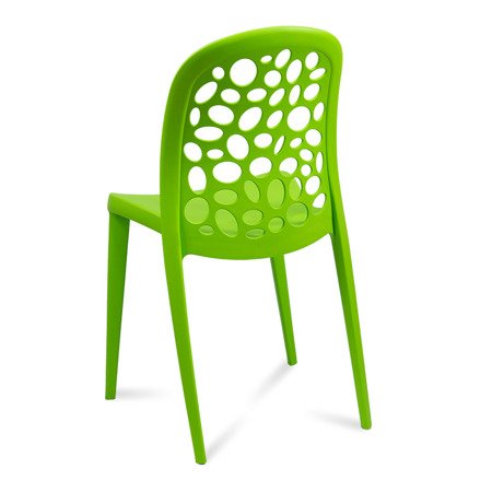 Krzesło ażurowe do ogrodu na taras ogrodowe do kuchni jadalni stylowe 809 zielone