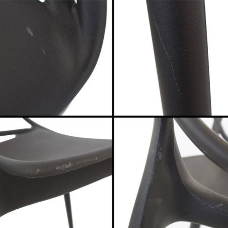 Krzesło ażurowe nowoczesne do ogrodu stylowe na balkon taras masters czarne 547 DF