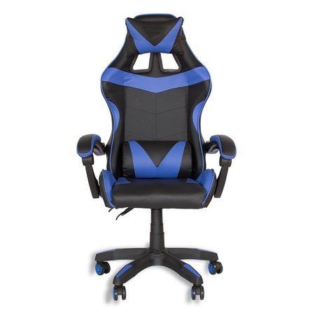 Krzesło biurowe fotel gamingowy ekoskóra do biurka L810B-BL czarno-niebieskie