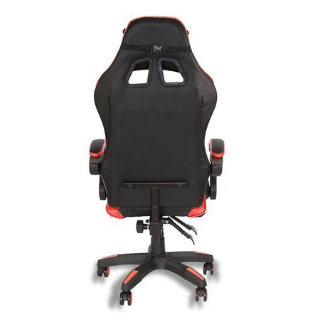 Krzesło biurowe fotel gamingowy ekoskóra do biurka L810B-R czarno-czerwone